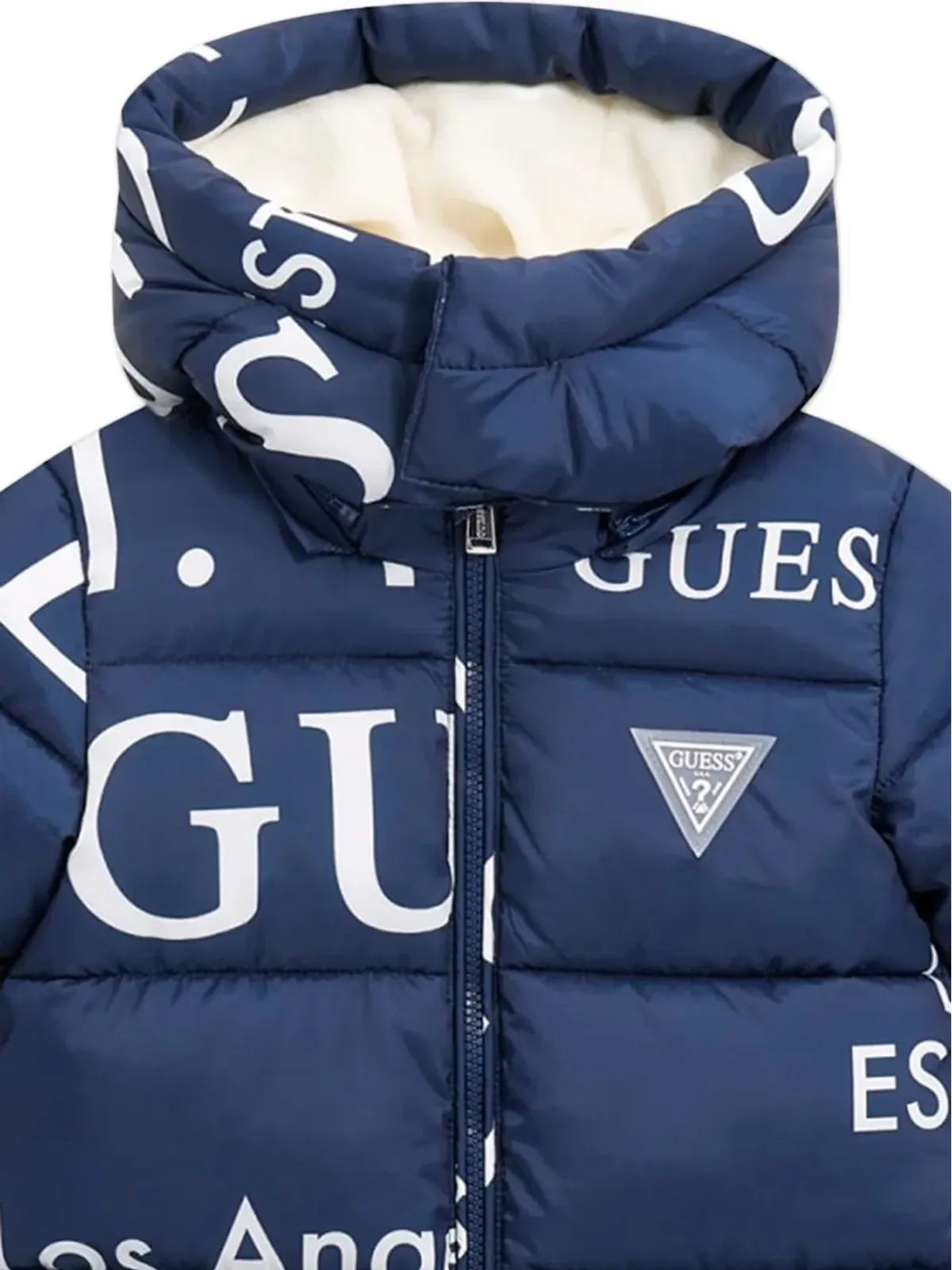 Guess Kids ロゴ入りフード付きスノースーツ - 画像4