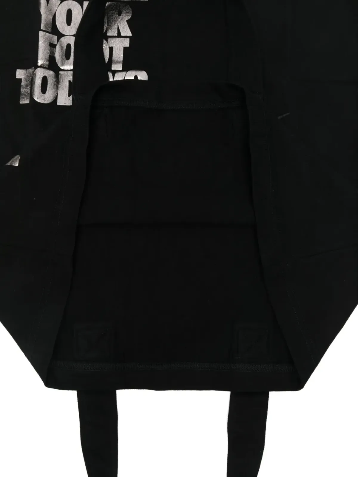 Black Comme Des Garçons x Nike スローガンプリント トートバッグ - 画像5