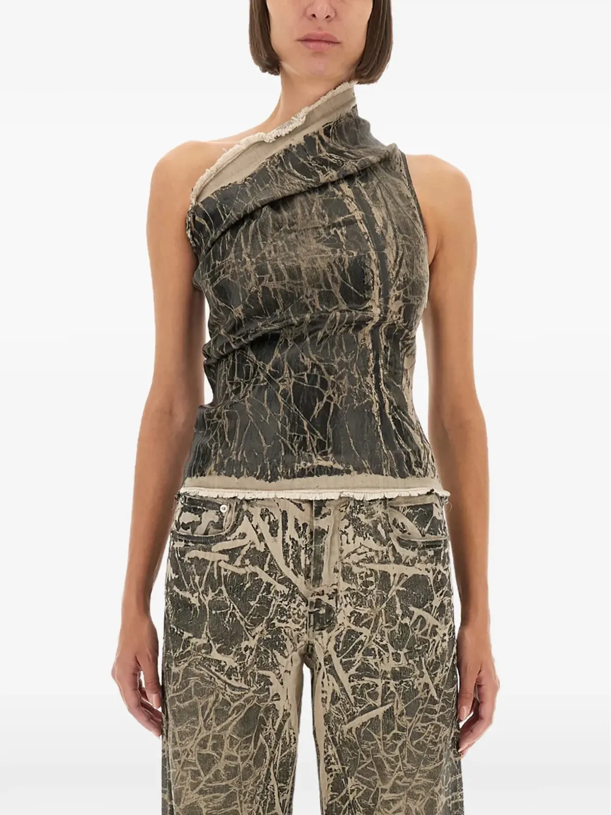 Rick Owens DRKSHDW アテナ ワンショルダートップ - 画像1