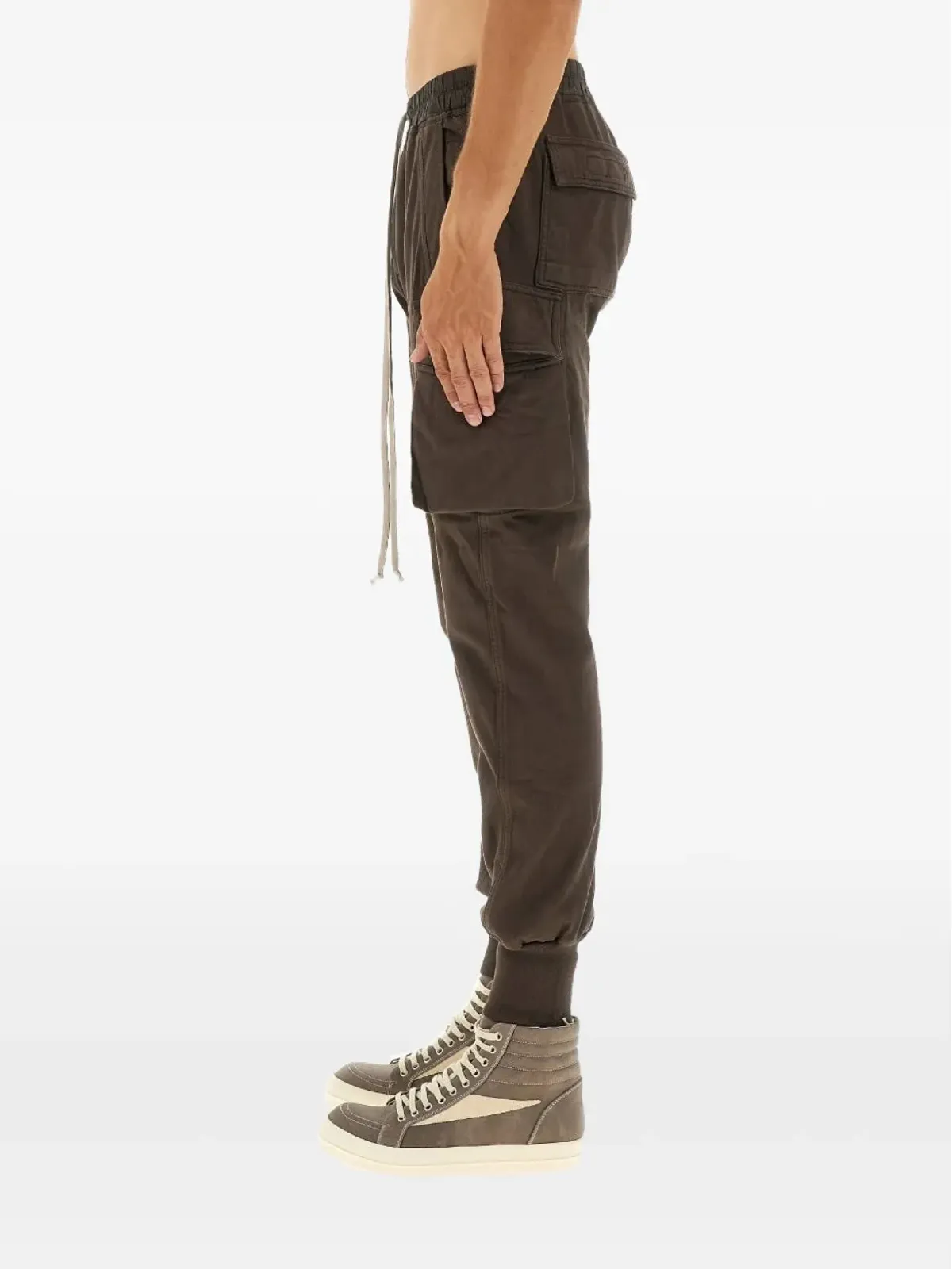 Rick Owens DRKSHDW ドローストリングカーゴパンツ - 画像4