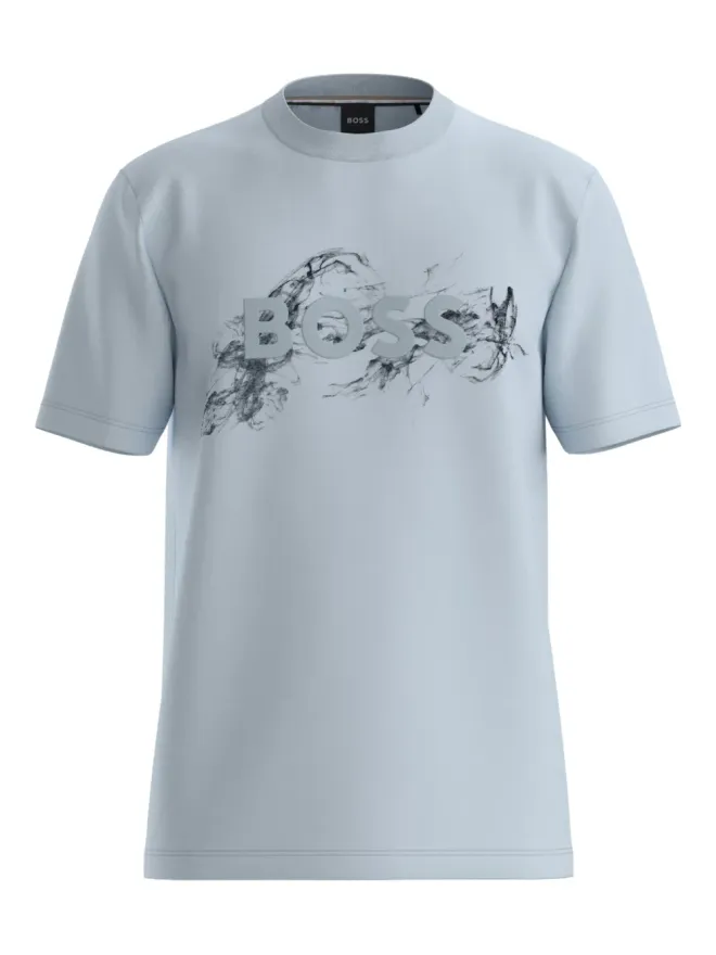 BOSS BOSS ロゴエンボス コットン Tシャツの商品画像