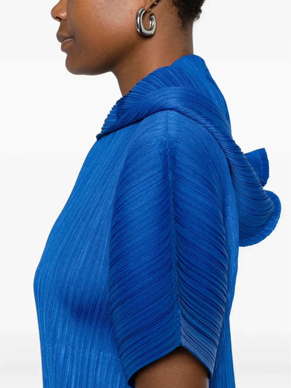 Pleats Please Issey Miyake プリーツ入りフード付きTシャツ - 画像5