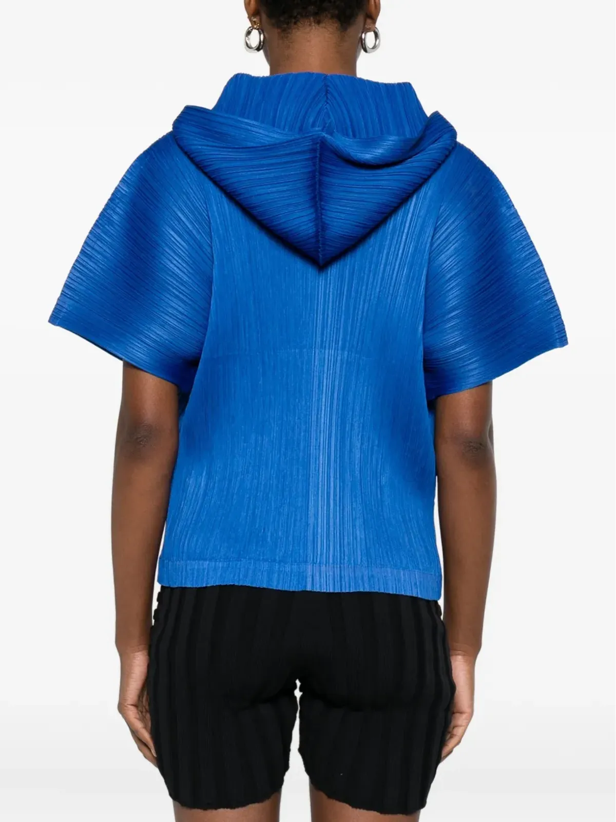 Pleats Please Issey Miyake プリーツ入りフード付きTシャツ - 画像4
