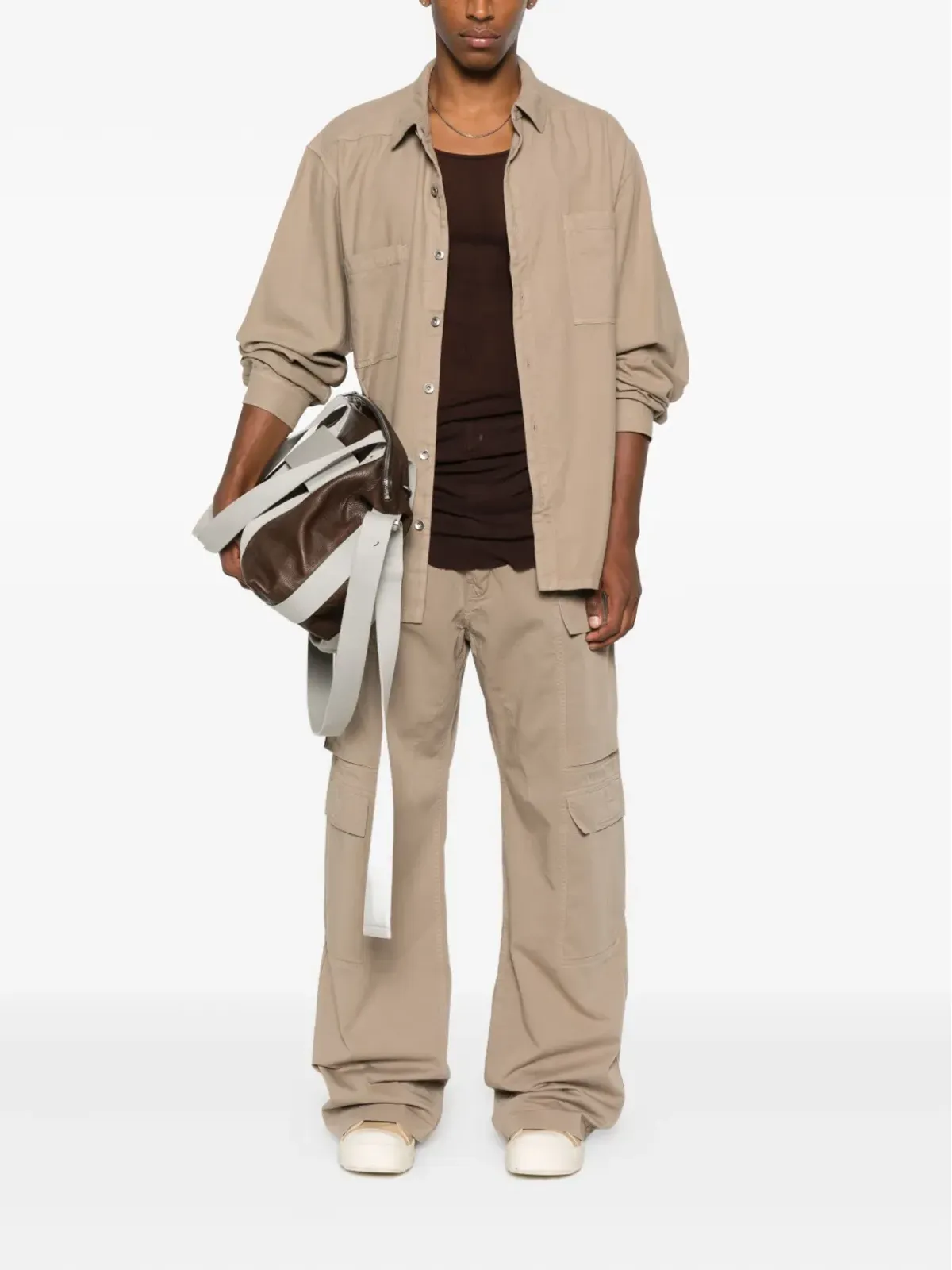 Rick Owens DRKSHDW パッチポケット コットンシャツ - 画像2