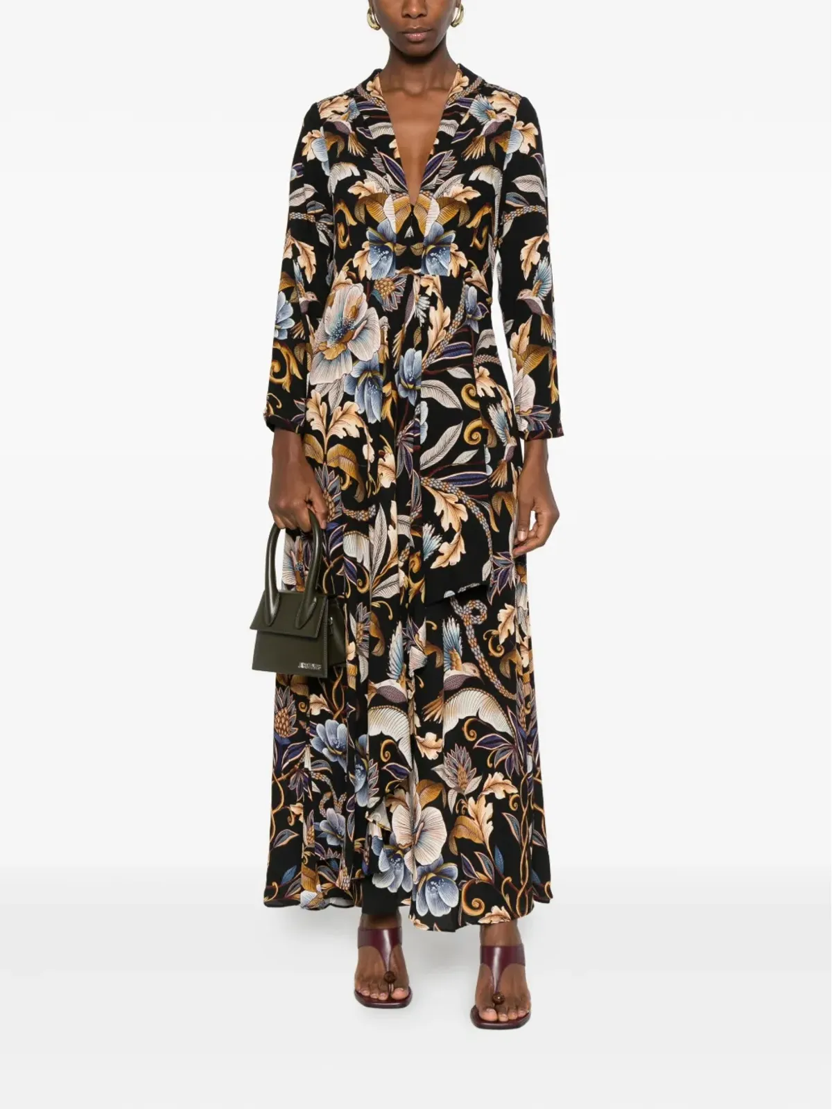 FARM Rio Snake Garden floral-print dress - 画像2