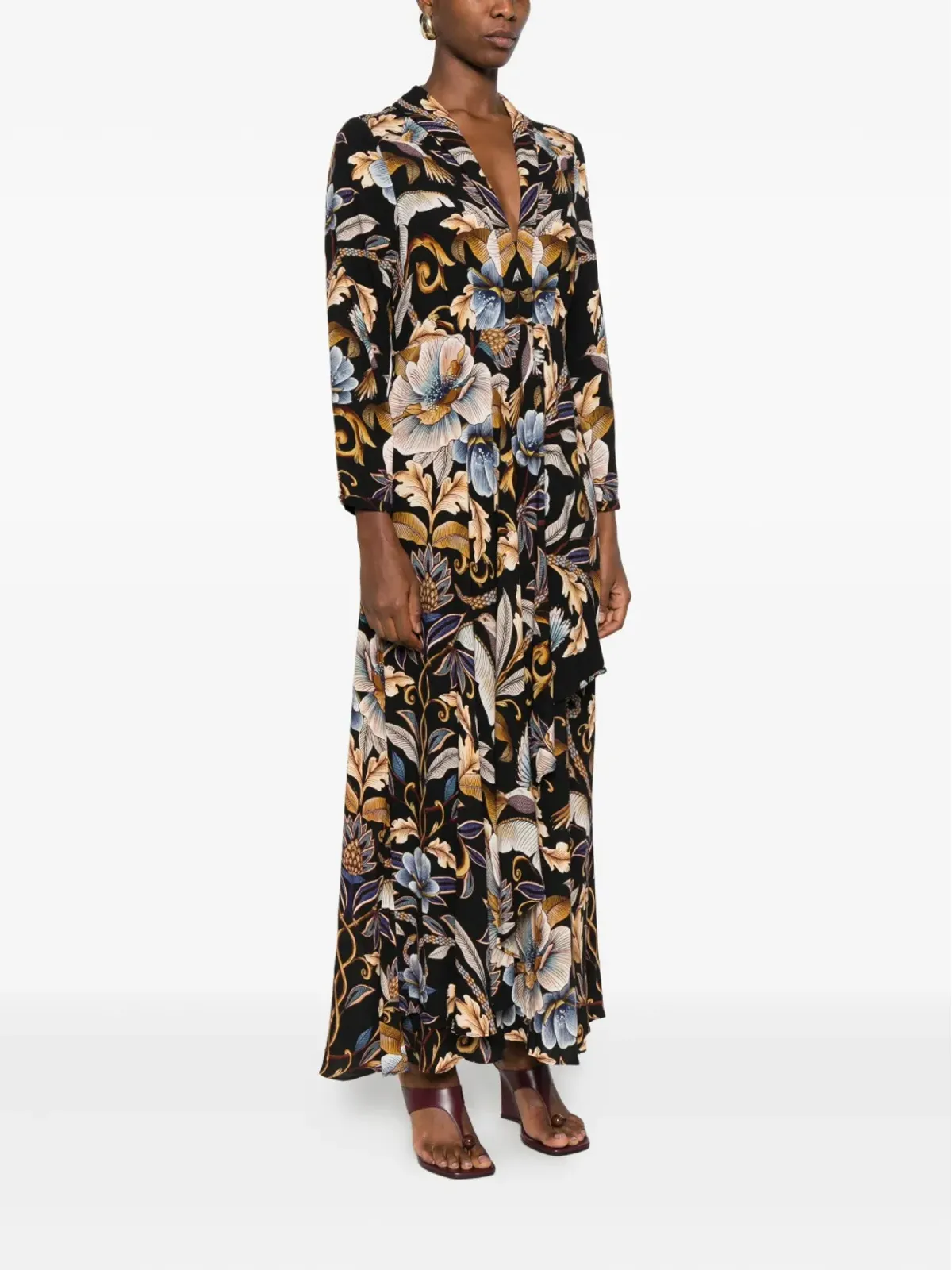 FARM Rio Snake Garden floral-print dress - 画像3