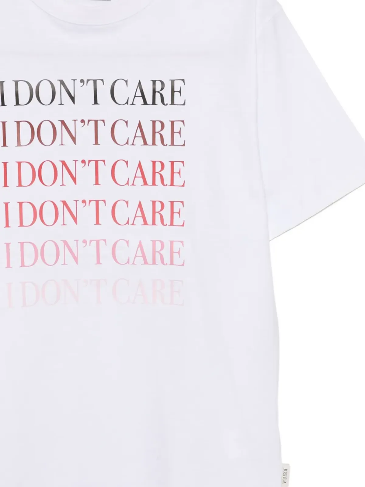 Joshua Sanders スローガンエンボス Tシャツ - 画像3