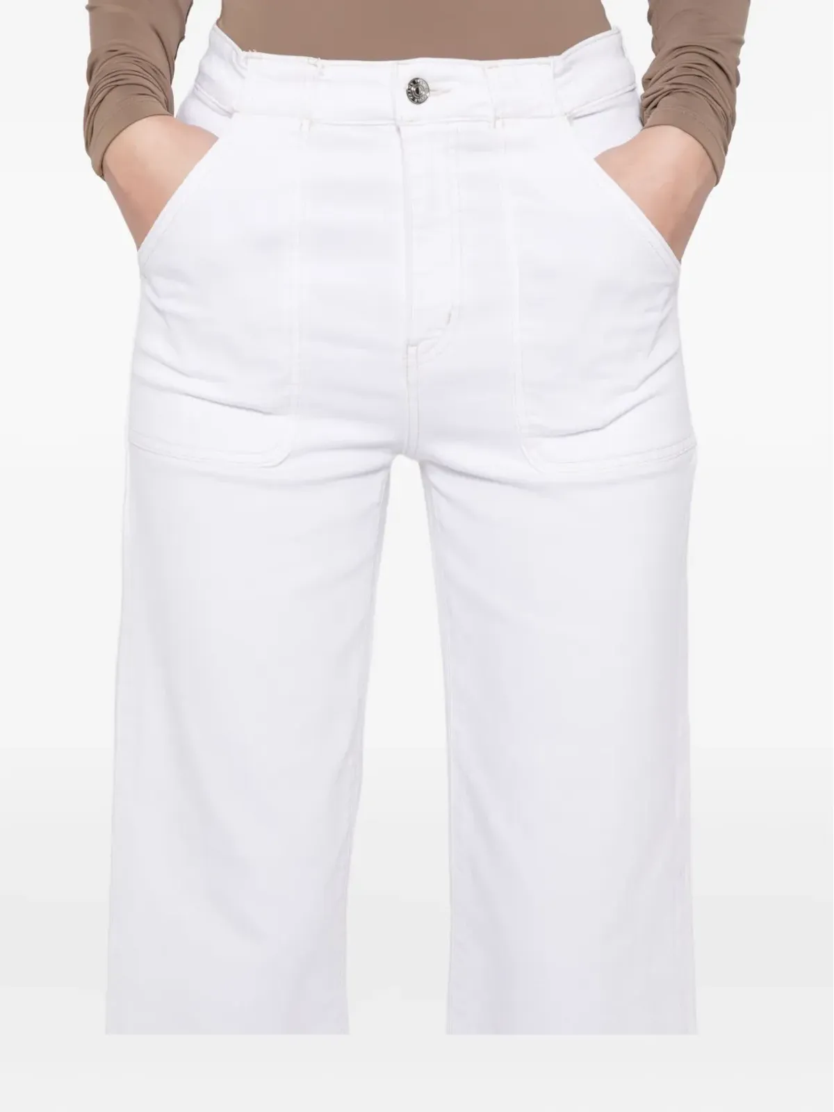 FRAME The Modern Pocket Wide wide-leg jeans - White - 画像5