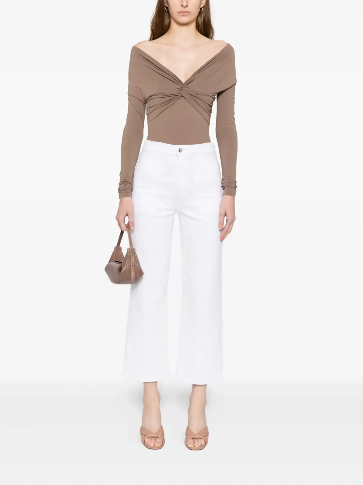 FRAME The Modern Pocket Wide wide-leg jeans - White - 画像2