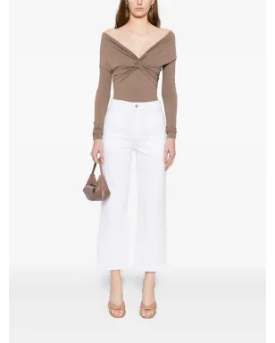 FRAME The Modern Pocket Wide wide-leg jeans - White - サムネイル2