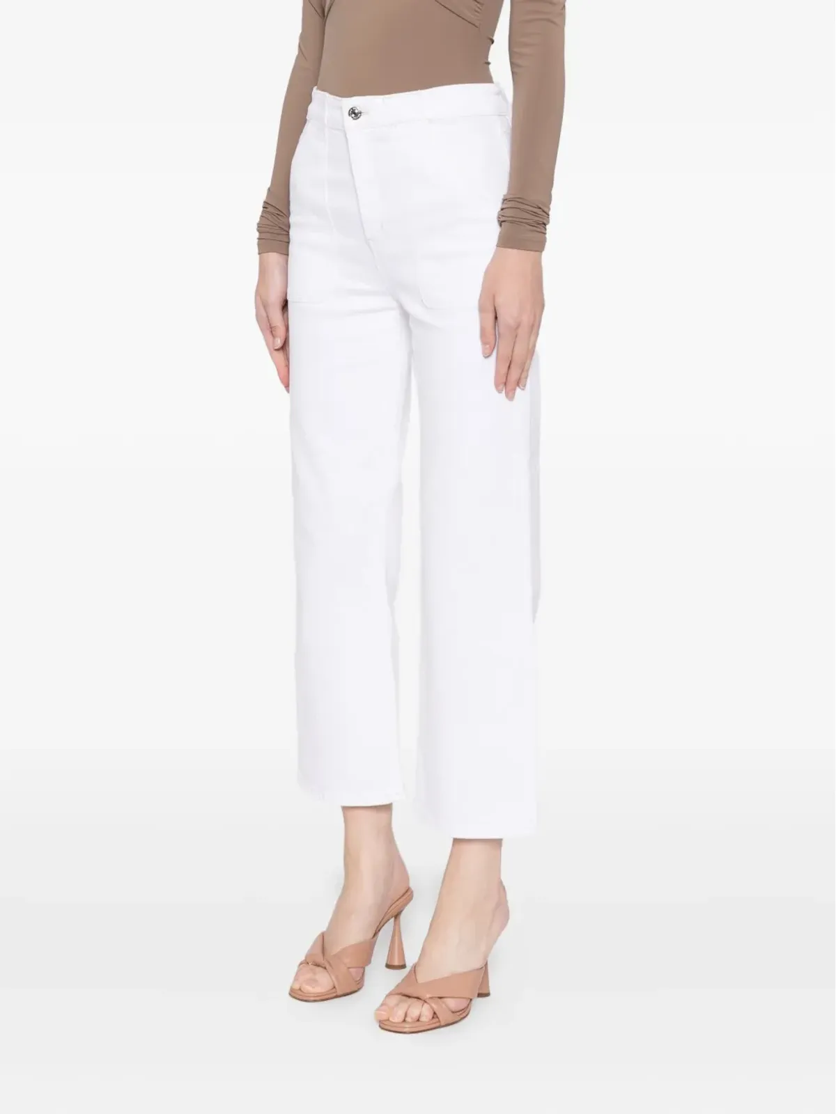 FRAME The Modern Pocket Wide wide-leg jeans - White - 画像3