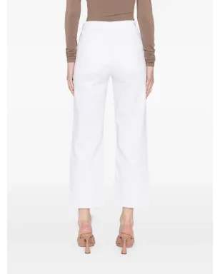 FRAME The Modern Pocket Wide wide-leg jeans - White - サムネイル4