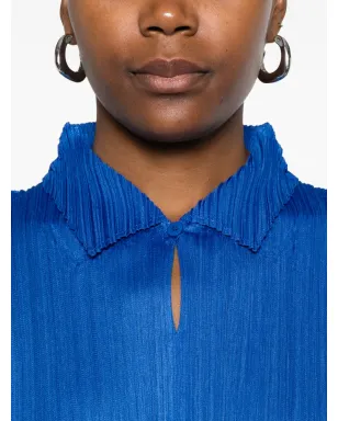Pleats Please Issey Miyake プリーツ入りボタン付きトップ - サムネイル5