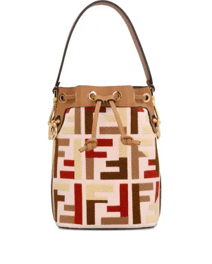 FENDI ミニ モン・トレゾール FFモチーフ バケットバッグ - サムネイル1