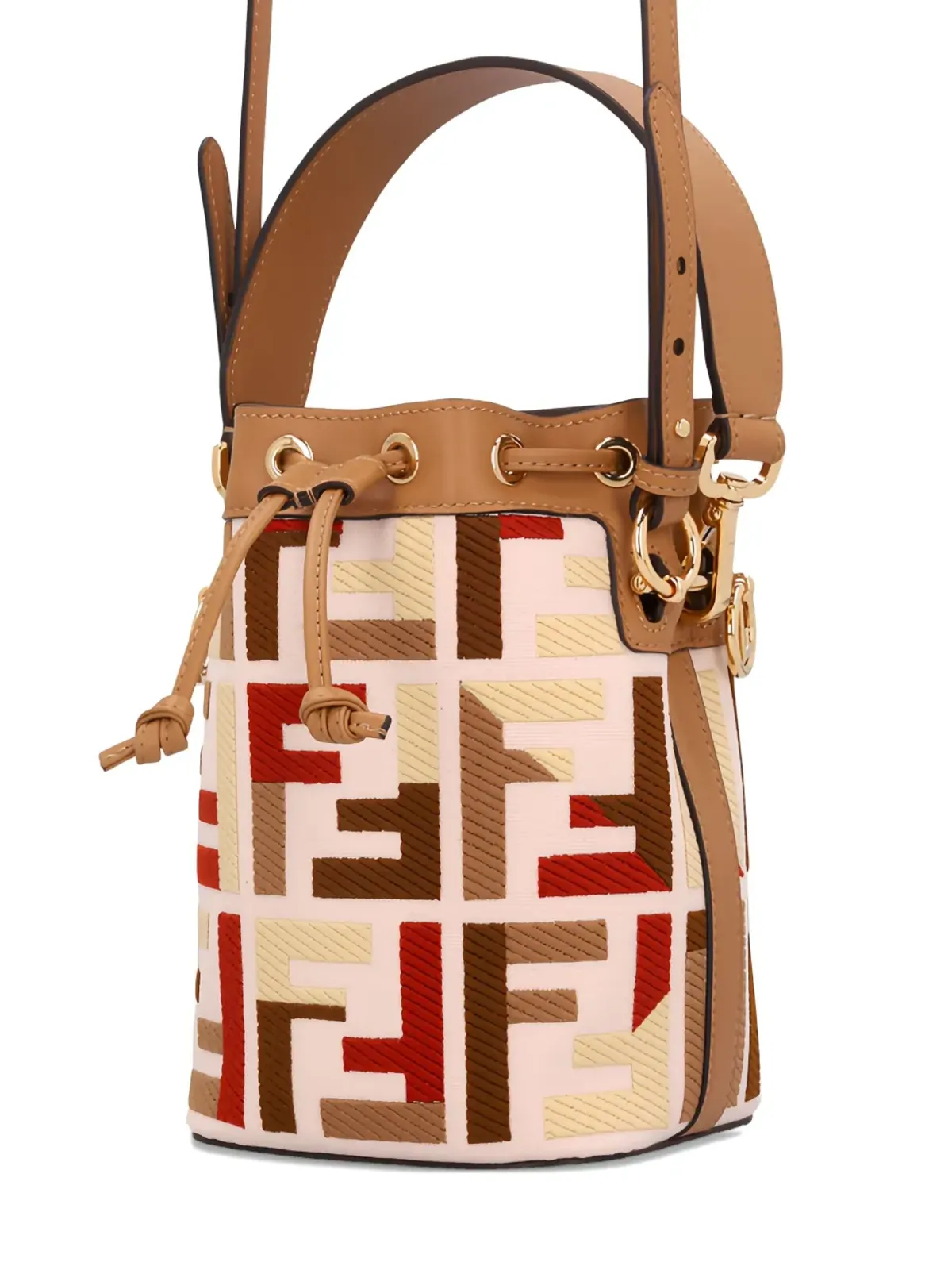 FENDI ミニ モン・トレゾール FFモチーフ バケットバッグ - 画像3