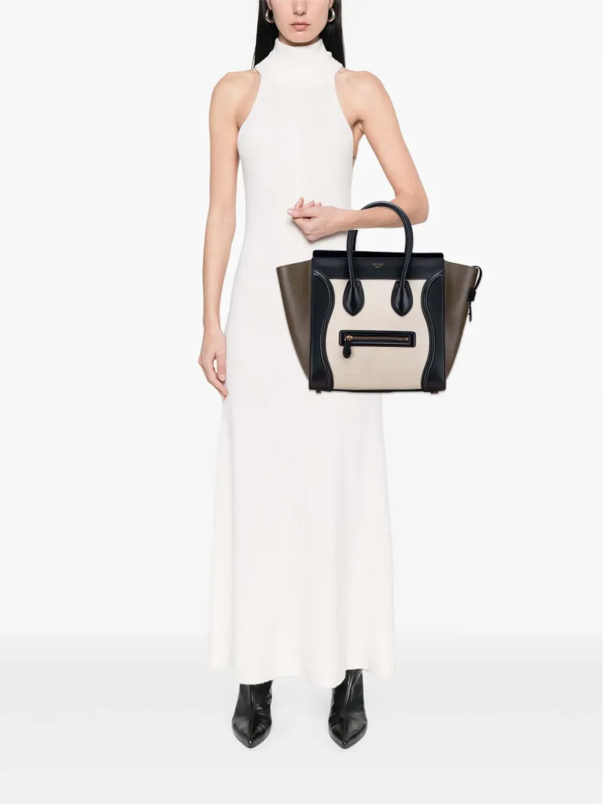 Celine Pre-Owned トリコロール ラゲッジトート ハンドバッグ - 画像2