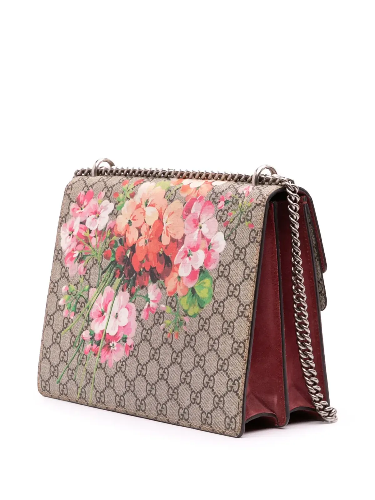 Gucci Pre-Owned GG Supreme Blooms ディオニュソス ショルダーバッグ - 画像3