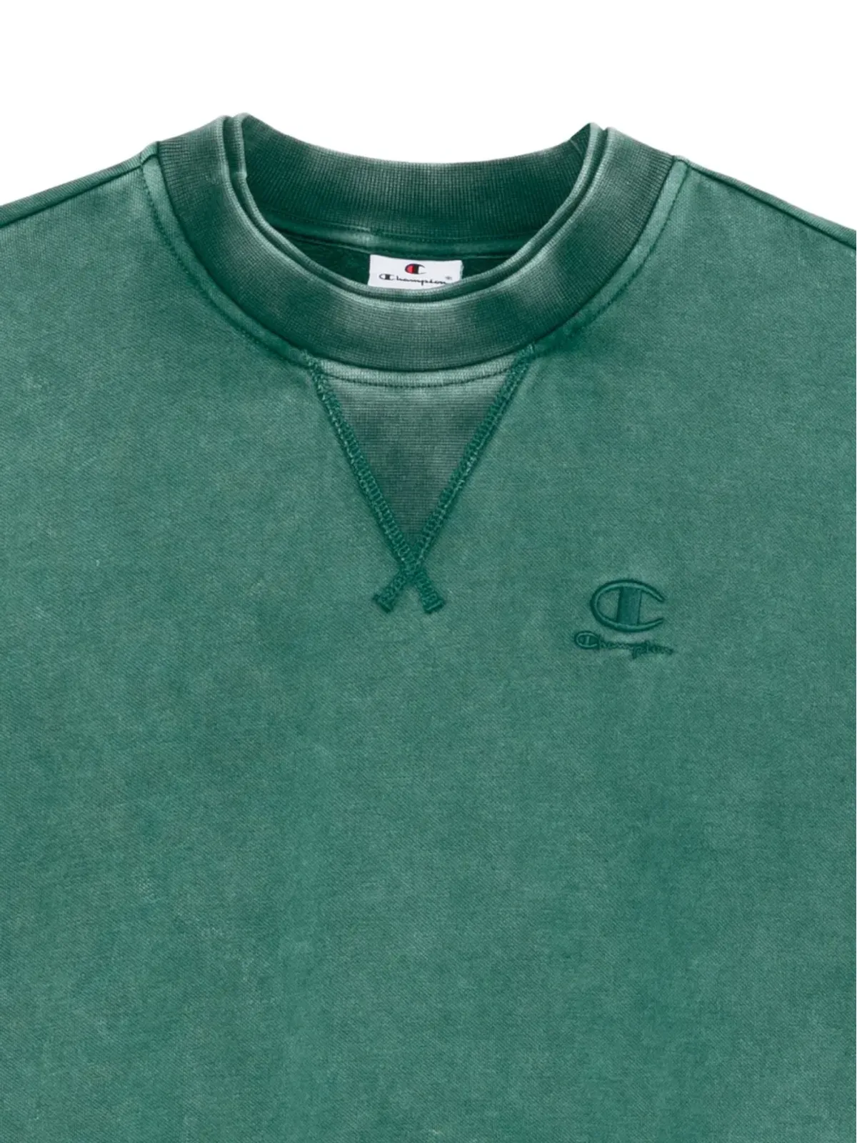 Champion ロゴ刺繍入りクルーネック スウェットシャツ - グリーン - 画像3