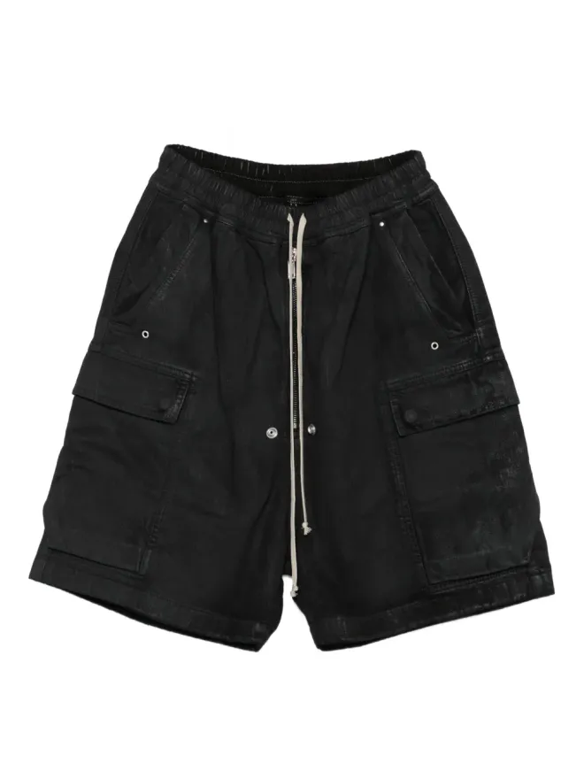 Rick Owens DRKSHDW Rick Owens DRKSHDW カーゴポケット付きドローコードショートパンツの商品画像