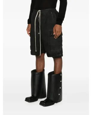 Rick Owens DRKSHDW カーゴポケット付きドローコードショートパンツ - サムネイル3