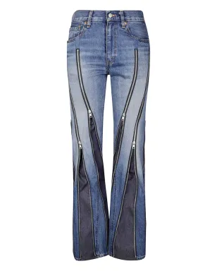 Junya Watanabe ジップディテールジーンズ - サムネイル1