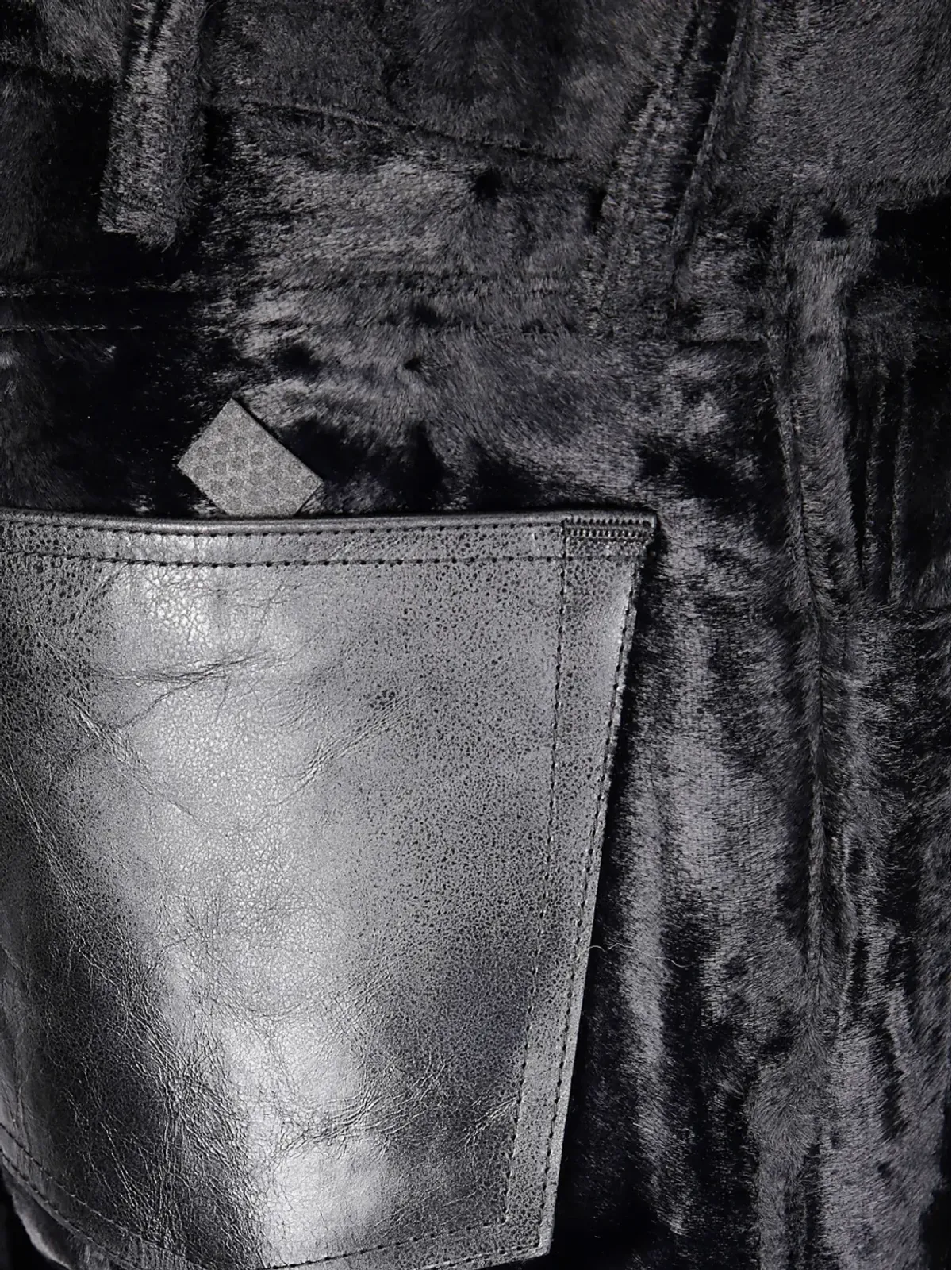 Junya Watanabe ベルベット仕上げパンツ - 画像3