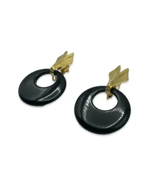 Jennifer Gibson Jewellery 1960年代 トリファリ ドロップピアス - ブラック - サムネイル3