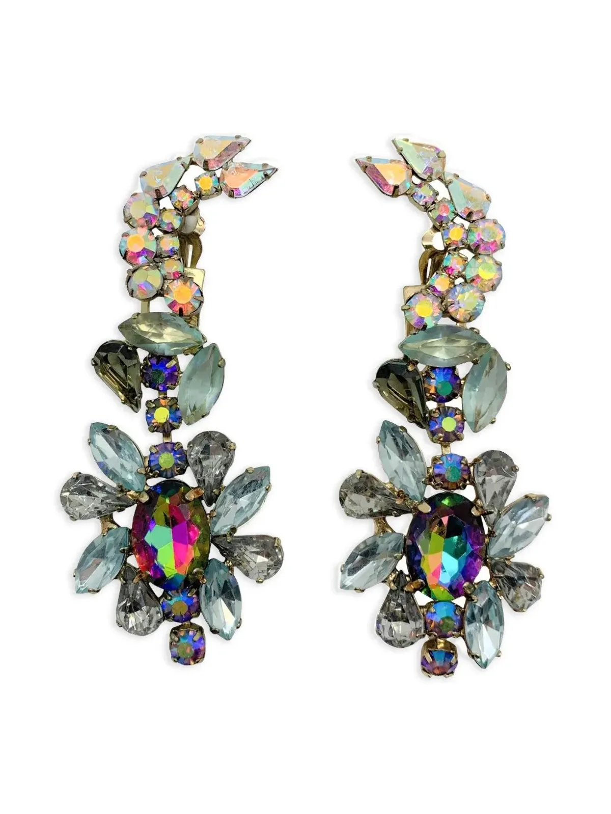 Jennifer Gibson Jewellery クリスタル デイ・ナイト イヤリング - 画像1