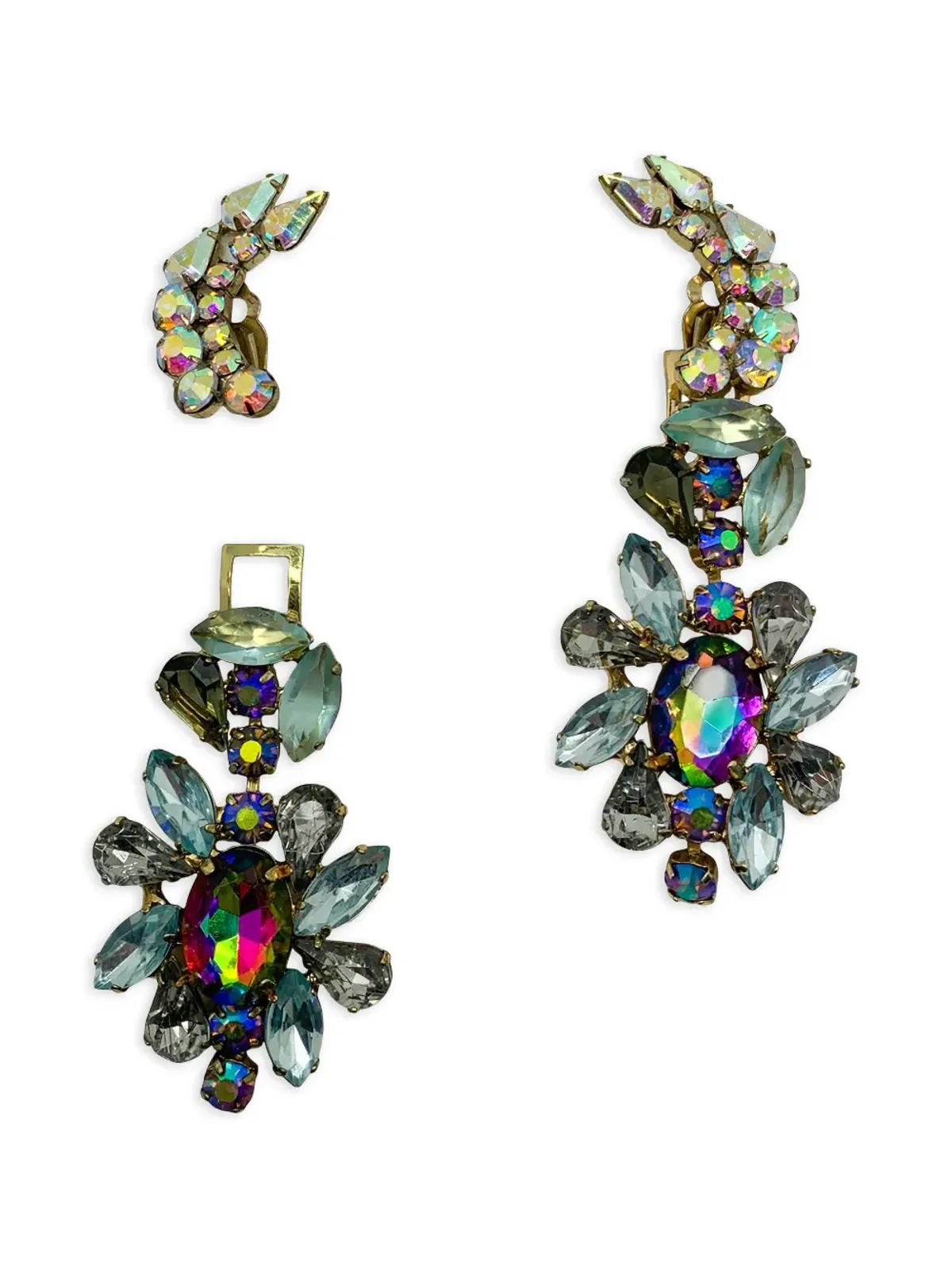 Jennifer Gibson Jewellery クリスタル デイ・ナイト イヤリング - 画像2