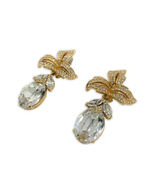 Jennifer Gibson Jewellery 葉モチーフ クリスタルイヤリング - サムネイル3