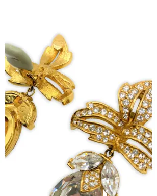 Jennifer Gibson Jewellery 葉モチーフ クリスタルイヤリング - サムネイル4