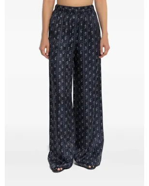 Tory Burch ペイズリープリント ワイドレッグパンツ - サムネイル3