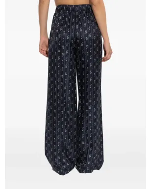 Tory Burch ペイズリープリント ワイドレッグパンツ - サムネイル4