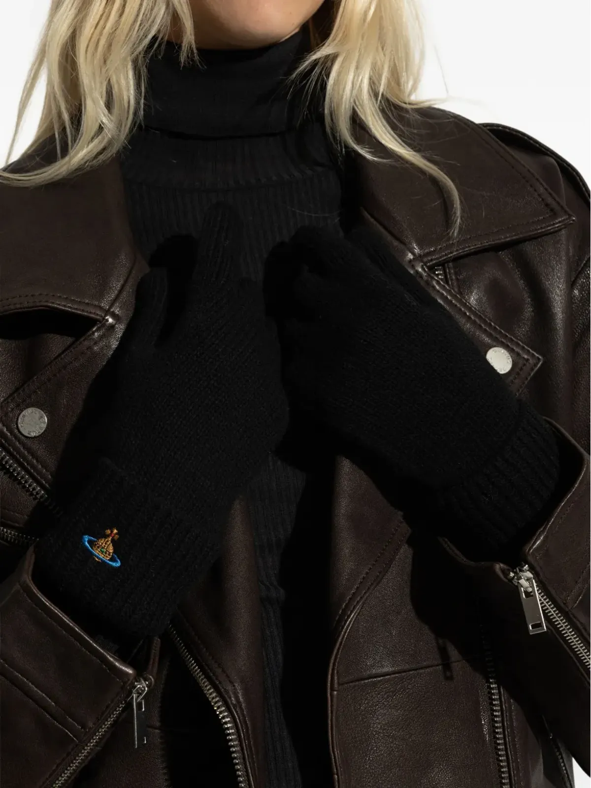 Vivienne Westwood オーブ刺繍グローブ - 画像5
