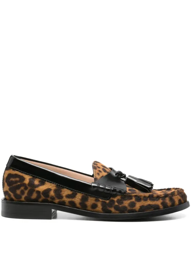Stuart Weitzman Stuart Weitzman 豹柄タッセル ローファーの商品画像
