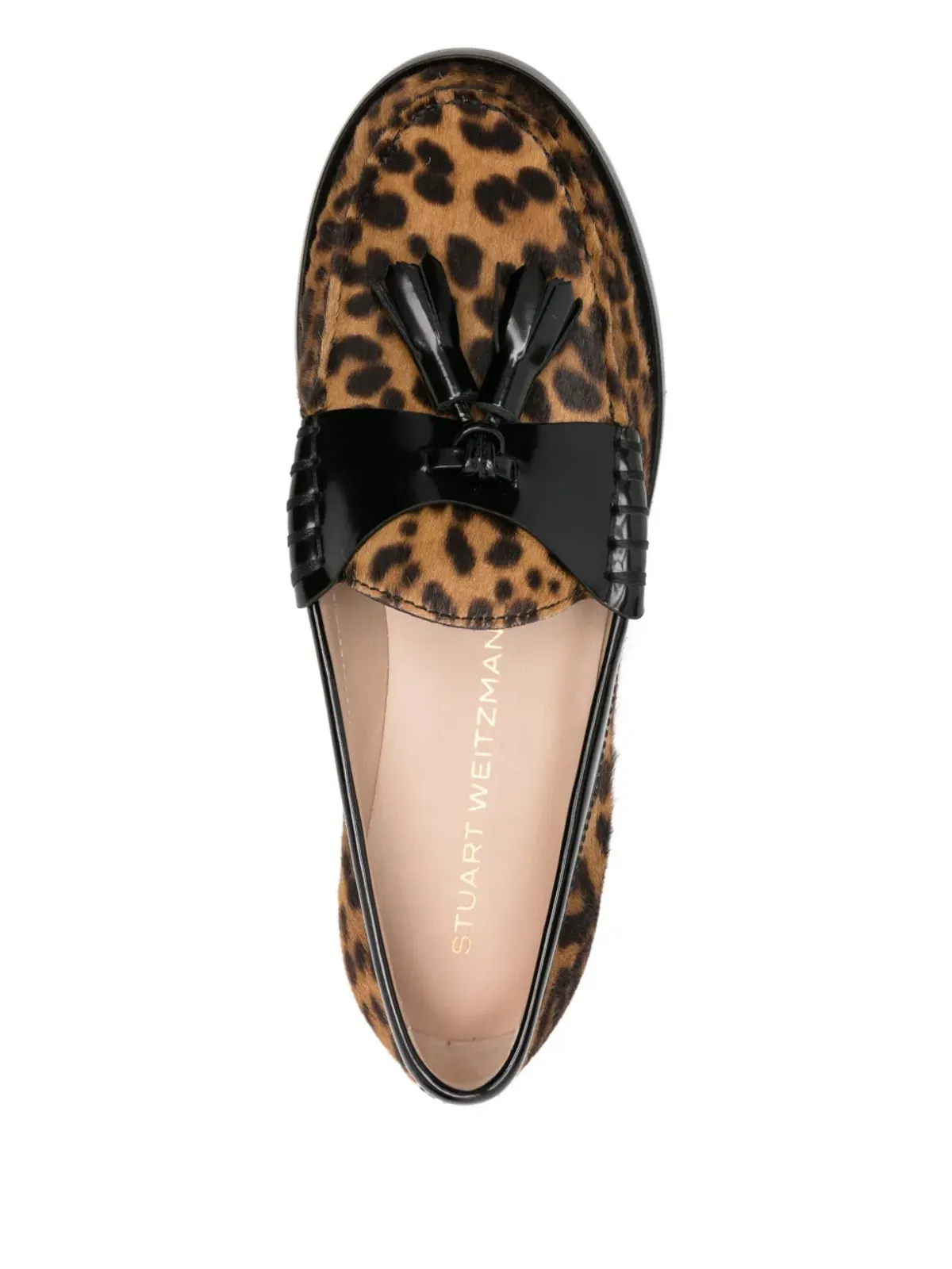 Stuart Weitzman 豹柄タッセル ローファー - 画像4