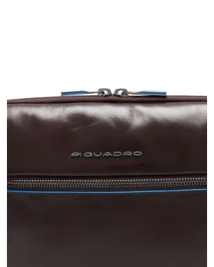 PIQUADRO レザー ジップファスナー バッグ - ブラウン - サムネイル4