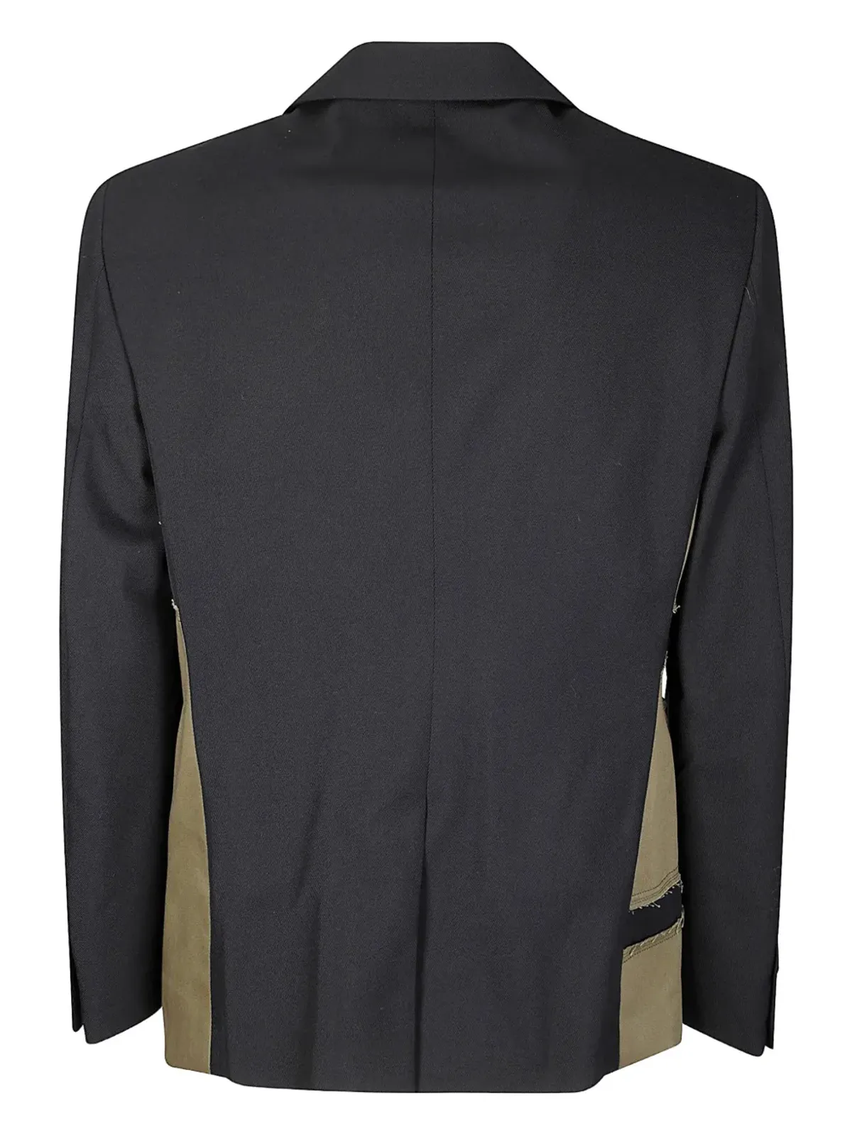 Comme des Garçons Homme Plus パッチワークウールブレザー ブラック - 画像2