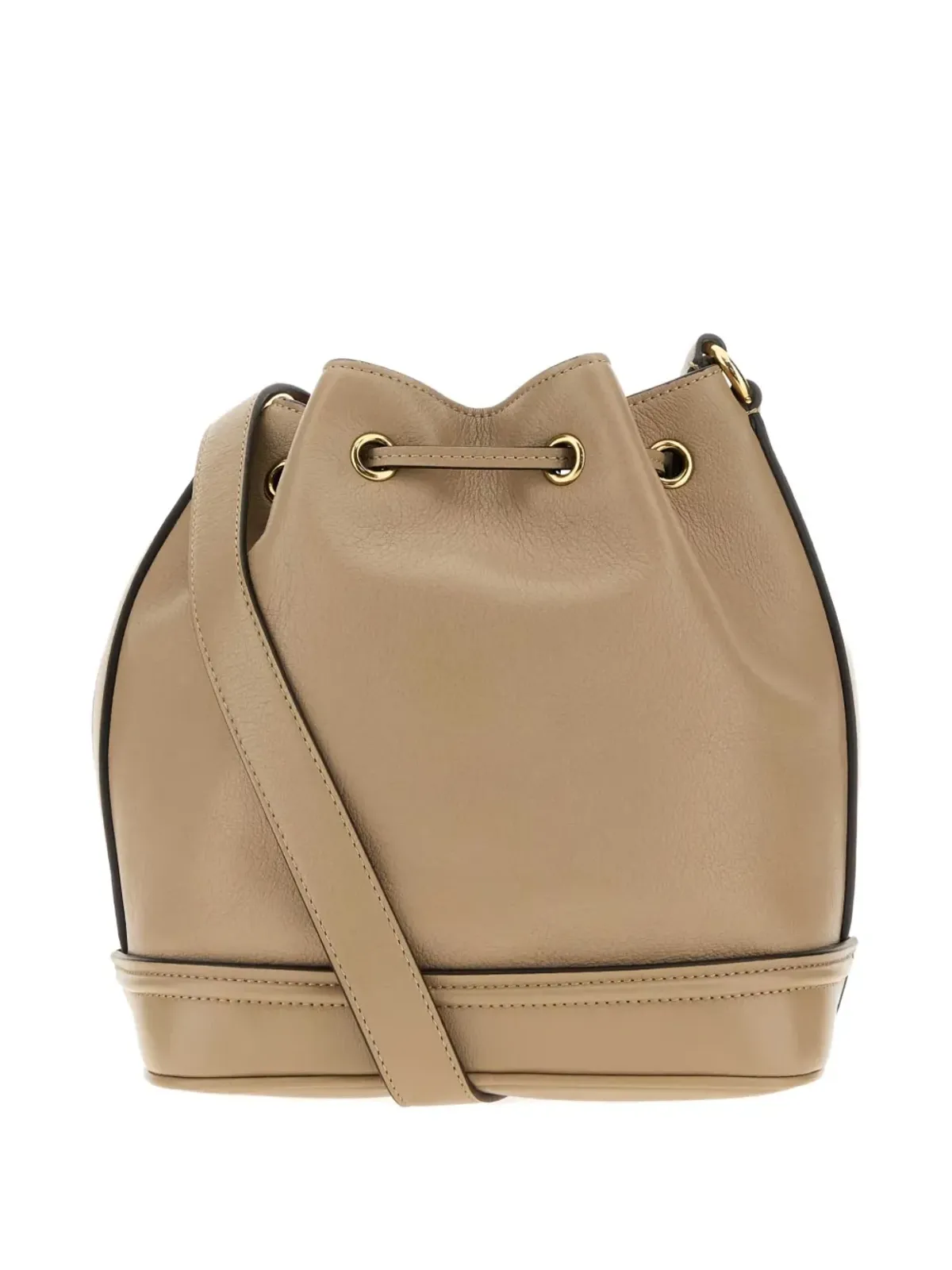 Chloé カプチーノレザー ドローストリング バケットバッグ - 画像2