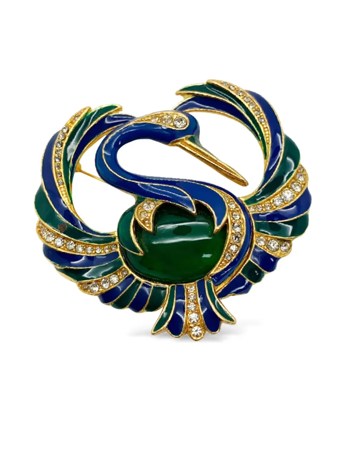 Jennifer Gibson Jewellery 1980s Bird brooch - Gold - 画像3