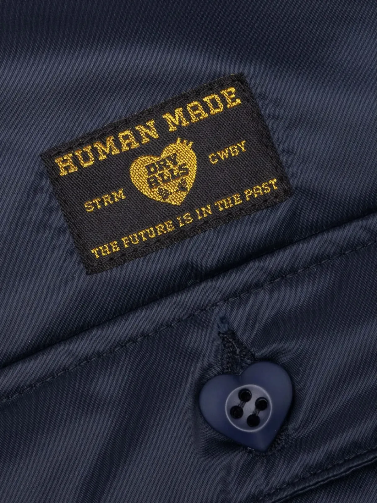 Human Made パッド入り刺繍シャツ ブルー - 画像4