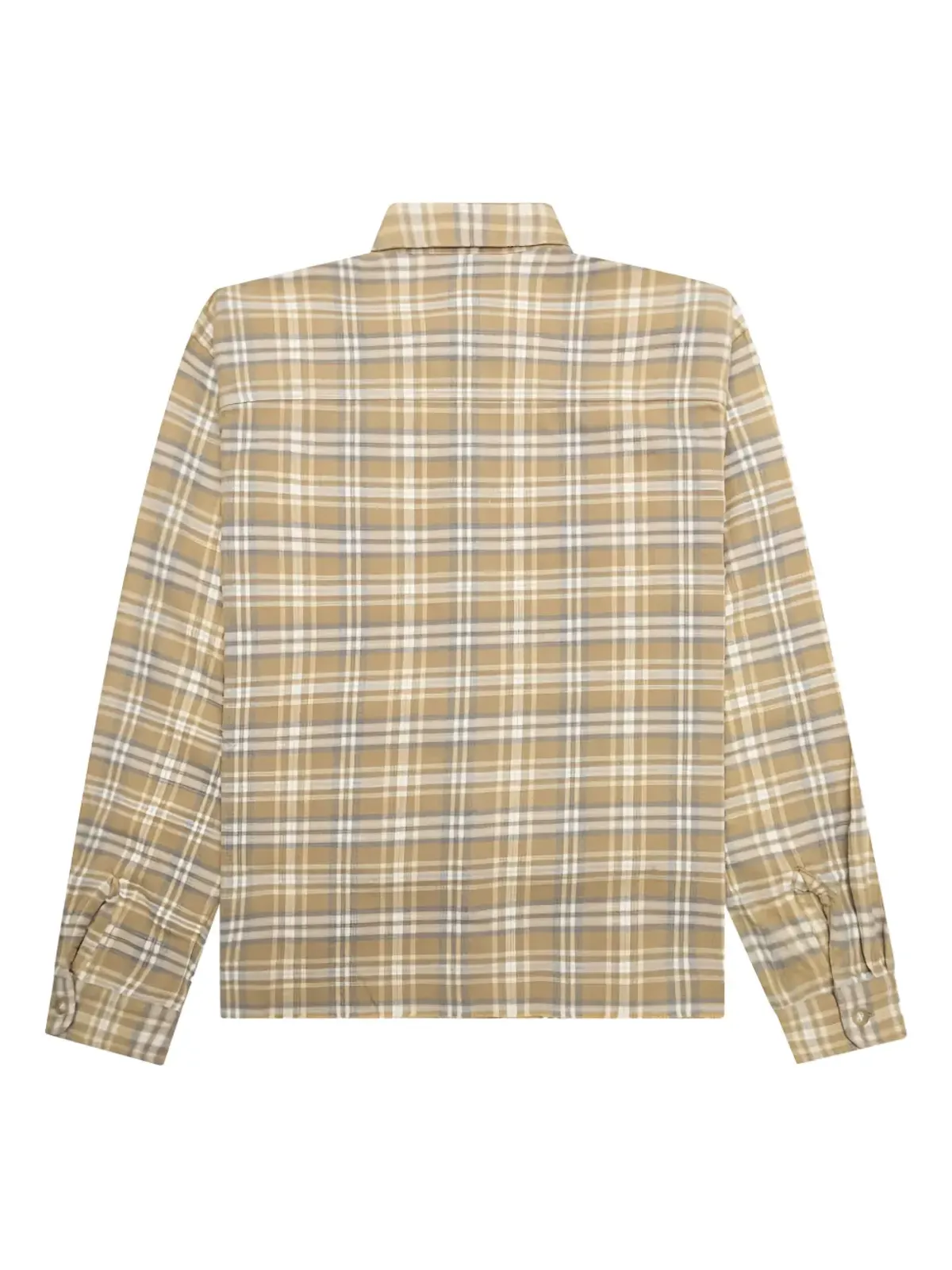 John Elliott ほつれヘムのチェック柄シャツ - 画像2
