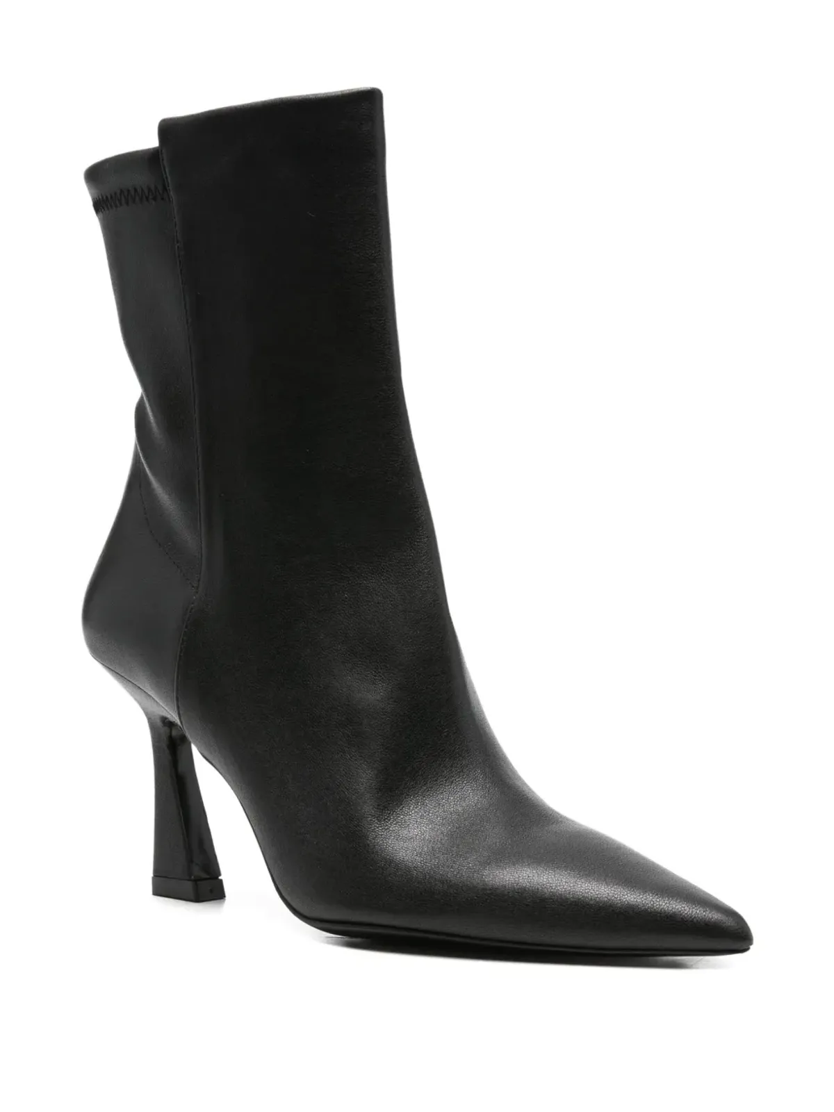 Stuart Weitzman 50mm ヴィニー レザー アンクルブーツ - 画像2