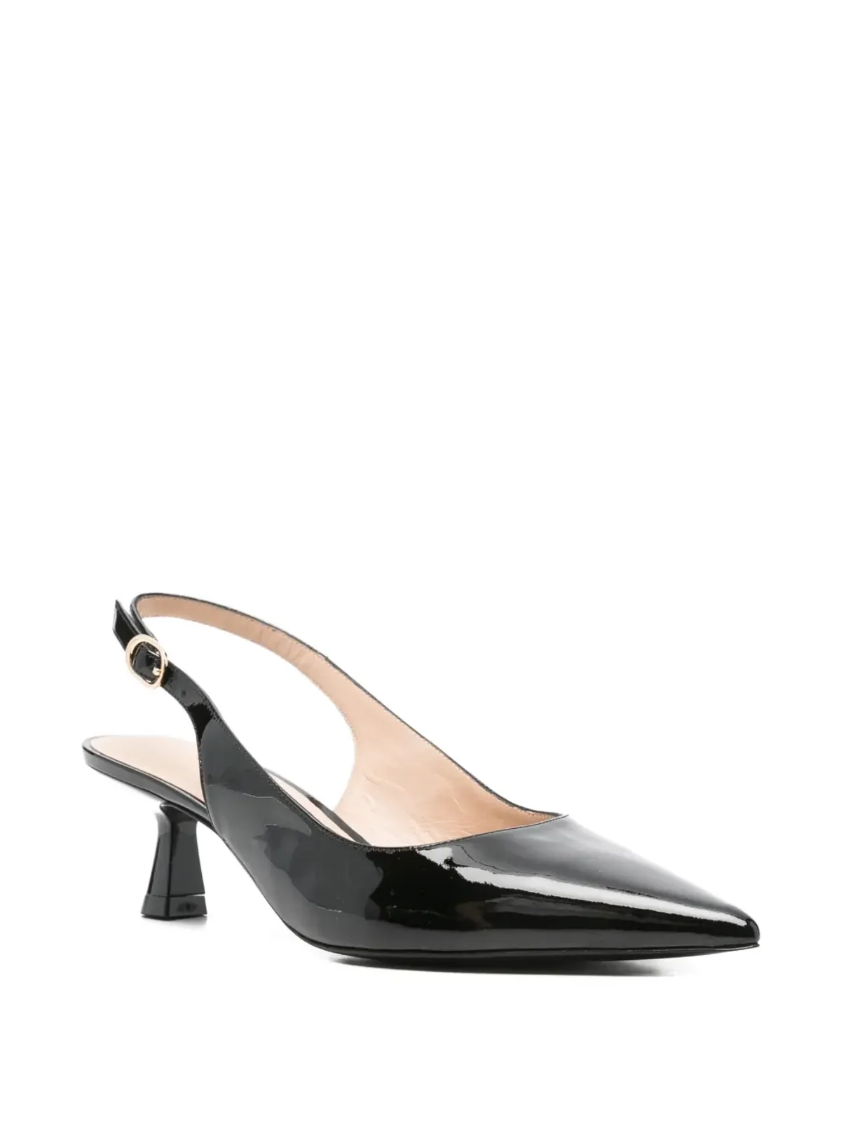 Stuart Weitzman スリングバック ポインテッドトゥ パンプス - ブラック - 画像2