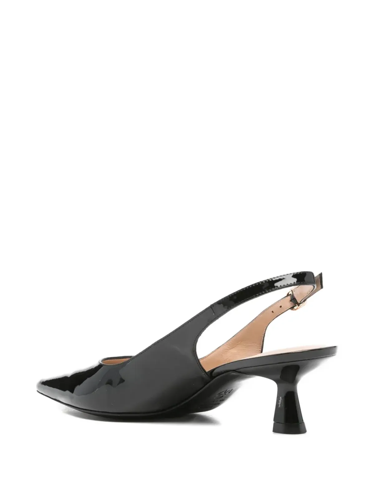 Stuart Weitzman スリングバック ポインテッドトゥ パンプス - ブラック - 画像3
