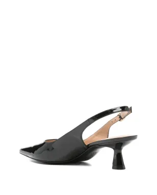 Stuart Weitzman スリングバック ポインテッドトゥ パンプス - ブラック - サムネイル3