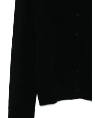 HERSKIND ボタンフロント カシミヤ カーディガン - ブラック - サムネイル3