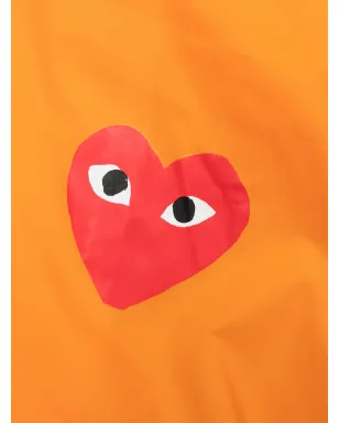 Comme Des Garçons Play Kids x K-Way ハートロゴ半ジップジャケット - オレンジ - サムネイル4