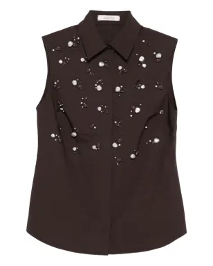 Dorothee Schumacher ビーズ装飾ノースリーブトップ - サムネイル1