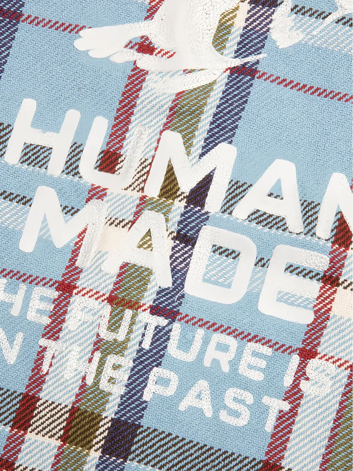 Human Made チェック柄ハート形ボタンシャツ ブルー - 画像5